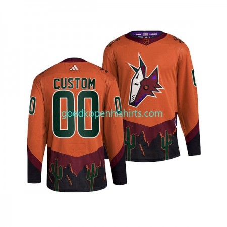 Arizona Coyotes Custom Adidas 2022-2023 Reverse Retro Oranje Authentic Shirt - Mannen